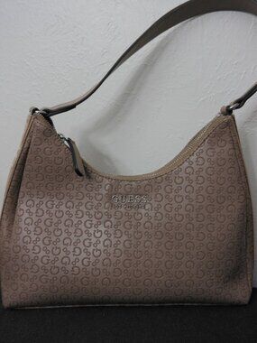 GUESS Clarence Hobo Monogram Shoulder Bag & Pouch Set